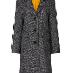 Koché Collective Stripe Tweed Coat